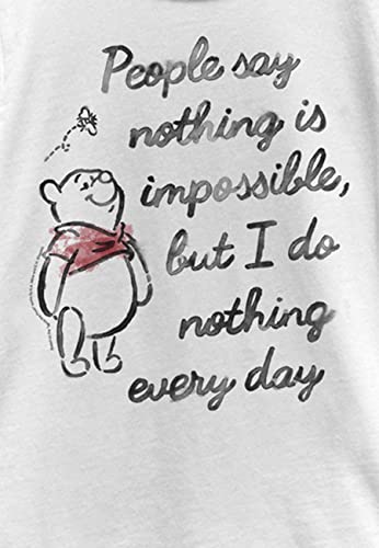Disney Winnie The Pooh Impossible Girl's Solid Crew Tee2