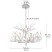 LHXINDMY Americana Arañas De Cuernos,comedor lámparas de cuerno de venado,4 Luces (bombillas...