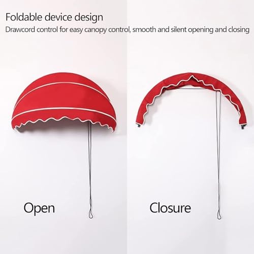 Auvent de porte pliable pour éliminer les infiltrations - Arc Canopy Rosso - 7