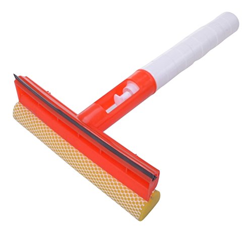 Preisvergleich Produktbild LUXUS Profi Scheibenabzieher integrierter Sprühflasche Scheiben Glas Abzieher