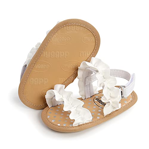 Image of Infant Baby Girls Boys Summer Sandals Premium Unisex Non Slip Rubber Soft Sole Breathable Toddler First Walker Outdoor Beach Shoes
