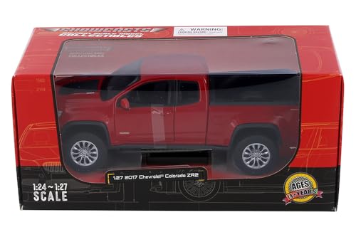Showcasts 2017 Colorado ZR2 Pickup Truck, Red 37517-1/27 Scale Diecast Model Car