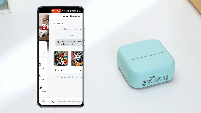 Mini Imprimante Thermique Phomemo M02X - Bluetooth, Sans Encre, Pour Photos, Notes, étiquettes, Portable