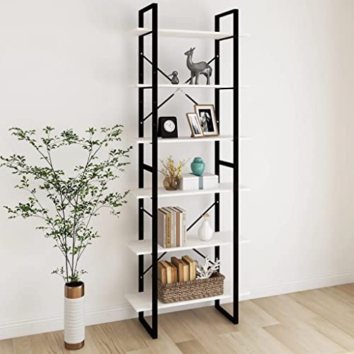 ZQQLVOO Organizador de espacios, estantería para el salón, moderna, estantería de almacenamiento independiente, armario alto, 80 x 30 x 210 cm, madera maciza de pino