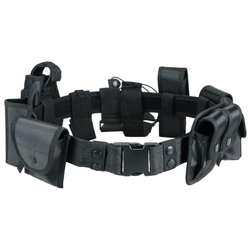 Acymner 10 in 1 Duty Belt Utility Belt | Ultimate Tactical Belt Set for Law Enforcement, Versatile Police Security Guard Military Modular Equipment System Molded Duty Belt
