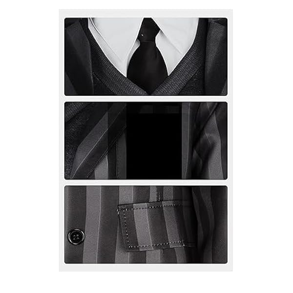 Woensdag Addams Enid Sinclair Schooluniform Gestreepte Blazerrok Cosplayoutfits Halloweenkostuum voor kinderen, volwassenen