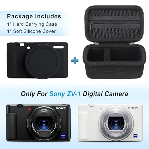 Funda rígida Canboc para cámara Sony ZV-1, color negro miniatura 2