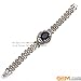 Fashion Jewelry Link Bracelet Tibetan Silver Marcasite Oval Faceted 25mmx30mmx7 Inches Semi Sapphire
