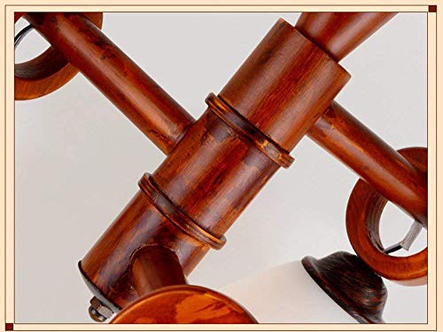 Lustre décoratif en bois avec éclairage chaud pour restaurant - 7