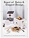 Amaste Retro Style Coffee Machine with 25 Oz Glass Coffee Pot, Reusable Coffee Filter & Three Brewing Modes, Warming Plate, Elegant White with Rose Gold