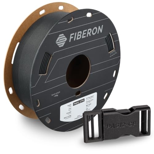Image of Polymaker Fiberon PA612-CF15 Carbon Fiber Nylon Filament 1.75mm Black 1kg, Fiberon PA612-CF15 Strong & Low Moisture Sensitive Nylon 1.75mm 3D Printing Filament