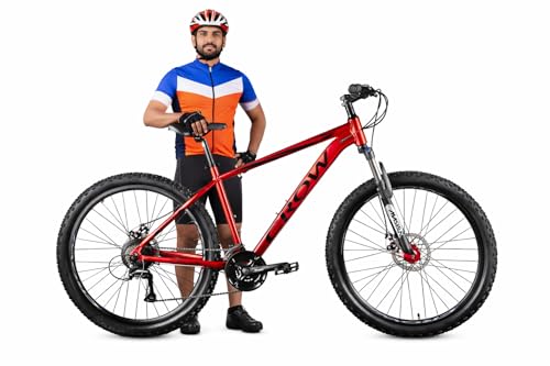 Image of CROW - Rogue PRO | 27.5T MTB 21 Gear Cycle for Boys & Adults | 27.5 Inch Bicycle for Men (Mountain Bike) Gear Cycle 21 Speed with Disc Brake & Zoom Lockout Suspension | 15+ Years | 5.4FT+