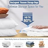 BoxLegend Vacuum Storage Bags Vacuum Bags - 10 Large 80x60cm Double Zip Seal Reusable Airtight Bags Vacuum Pack Storage Bags for Duvets, Bedding, Pillow, Clothes, Quilt, Sweater, Comforter, Suitcase - Image 9