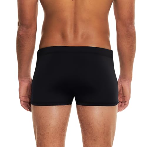 Sunga Boxer Masculina Verão Praia Piscina Lateral Larga Beach Tenis (PRETO, G)