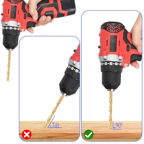 Oblivix 50 Stück HSS Bohrer, Spiralbohrer Metall, HSS Bohrer set 1-3mm für Holz, Metall, Kunststoff