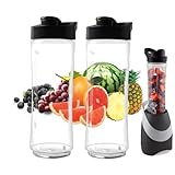 Oster 20oz Blend Active Smoothie Bottle - 2Pcs Sports Blender Cup Replacement for BLSTPB & BLSTP3 Models