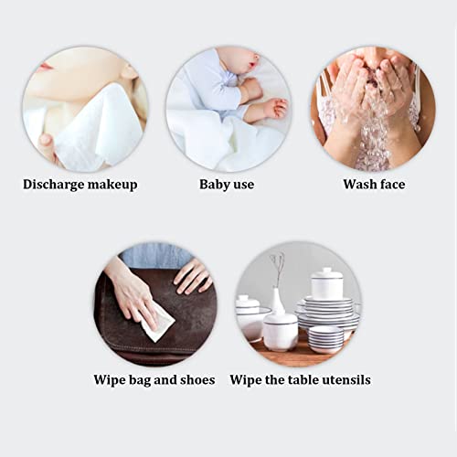 Toalha De Rosto Descartável Gientan Para Uso Seco E Molhado Toalhetes Multifuncionais Para Remoção D