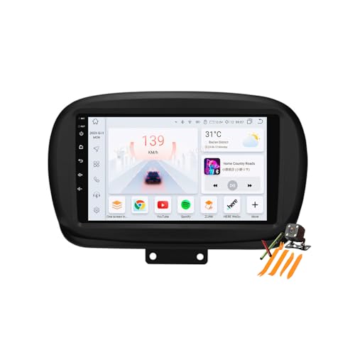 Android 13.0 Coche Radio 2 Din Estéreo para Fiat 500X Y400s con DSP