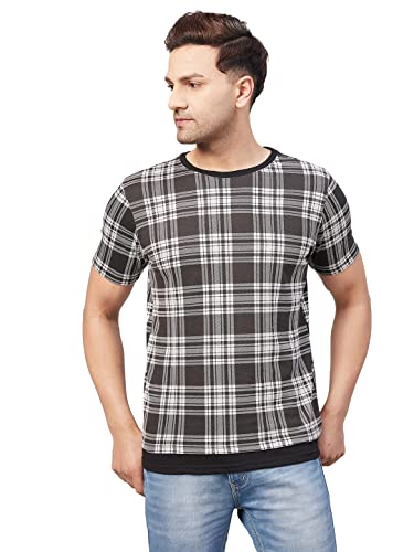Image of GRITSTONES Men Half Sleev Cotton Blend Summer T-Shirts