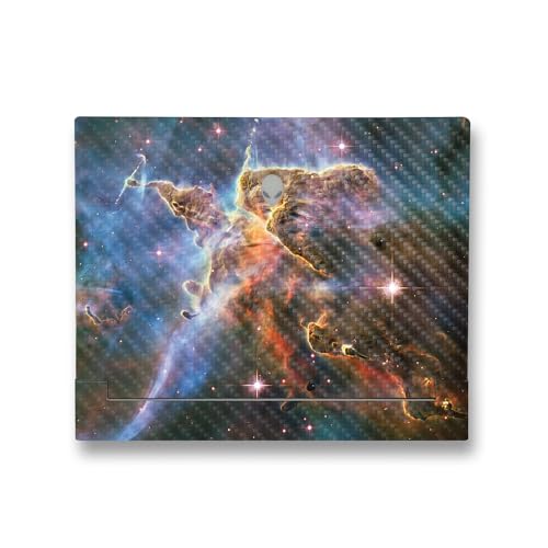 Image of MightySkins Carbon Fiber Skin Compatible With Alienware X14 R2 (2023) Full Wrap Kit - Golden Nebula | Protective, Durable Textured Carbon Fiber Finish | Easy To Apply & Change Styles | Made in the USA
