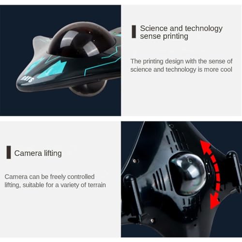 Image of RC Boat with Camera for Kids and Adults, 6CH Remote Control for Pools & Lakes, App Wireless Control Waterproof Camera for Boys Age 8+