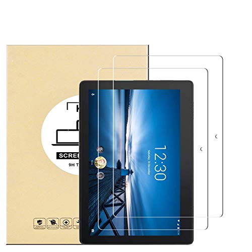 KTTWO (2 PACK) Lenovo Tab E10 Screen Protector Glass, 9H Hardness Tempered Glass Anti-Scratch Bubble-Free Screen Protector for Lenovo Tab E10 TB-X104F Tablet