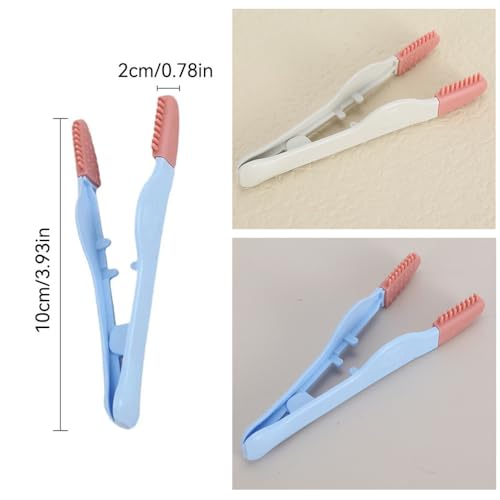 Image of 2 Pack Dog Tear Stain Remover Brush Instead of Wipes Pet Eye Grooming Tools Clip Tweezer with Soft Silicone Tips for Cats Kitty Puppy Chihuahua Eyes Excrement Mucus Discharge Crust Cleaning