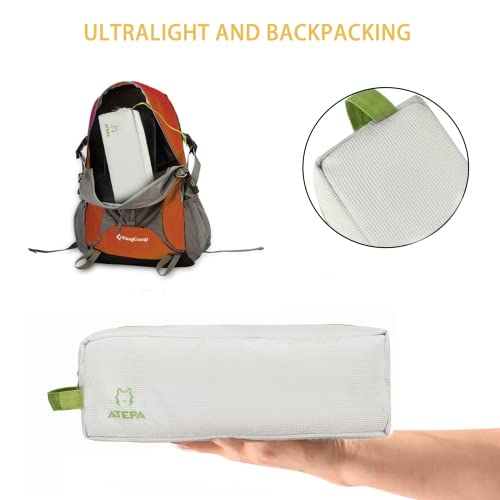 Atepa Ultralight Folding Camping Cots Backpacking Lightweight Compact Portable Sleeping Bed For Adults For Outdoor Travel, Lawn, Patio, Hiking (4.2 Lbs),Beige, 75 × 25× 4.7 Inches, Lightbeige #TOP1