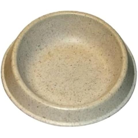 Cat Bamboo Water Bowl, Round-Angled, White Cover