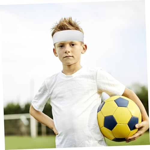 6-Pack Kids Sports Headbands for Boys and Girls Stretchy Moisture-Wicking Workout Headbands for Soccer Basketball Running Elastic Wide Hair Bands4