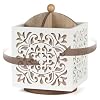 Rotating Utensil Holder for Kitchen Counter Wood Utensil Organizer Silverware Organizer Rustic Cutlery Holder Utensil Crock White Flatware Organizer Utensil Caddy for Forks Spoons Knives