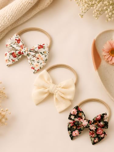 Image of POLKA TOTS Baby Hairbands for Kids Girl | Cute Stretchable Hair Bands for Baby Girls | Kids Hair Accessories | Elastic Infant Hairband | Toddler Hair Clips (Pack of 10)
