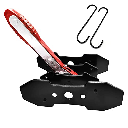 Lajiaoz Red Brake Caliper Press Tool - Universal Automotive Ratcheting Brake Caliper Compress Piston Spreader Tools And 360 Degree Swing Ratchet Hand Tool For Car Repair And Replace （With 2 Hangers） #TOP5