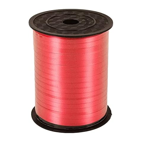 Ainmto 450M Red Curling Ribbon Red Balloon Ribbon Gift Ribbon Balloon Ruffle Ribbon for Decoration Cover