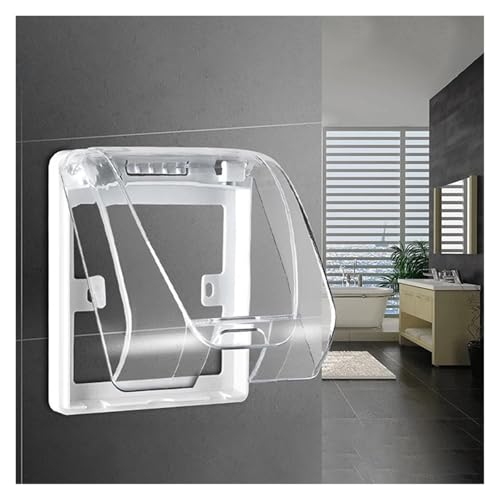 Caja impermeable para enchufes exterior tipo 86 con protector de interruptor en pack de 20 3