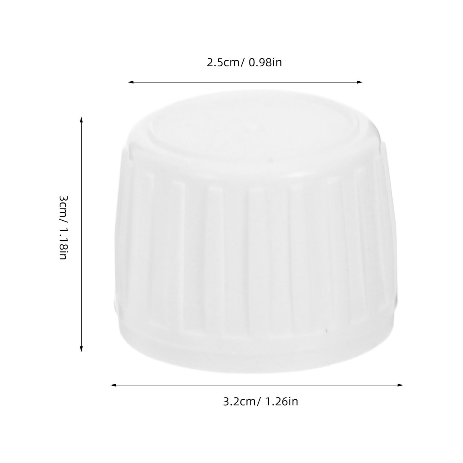 50 Pièces Bouchon en Plastique Blanc Étanche pour Bouteille de Liquide Oral, Design Filetage 28mm Structure Ergonomique, pour Usage à Domicile Pharmacie