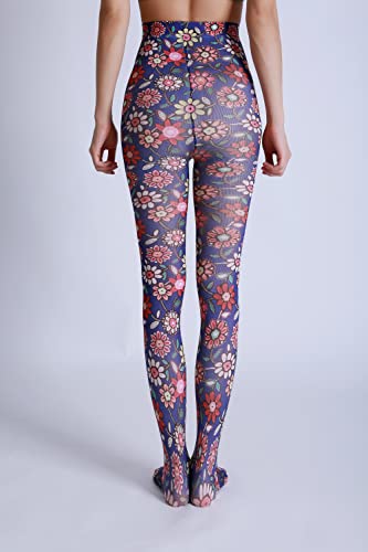 Image of Sahabowi Women Tights, Sheer High Waist Pantyhose, Vintage Control Top Stockings, Siwa 4