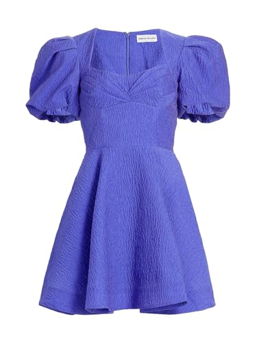 Rebecca Vallance, Viola Puff-Sleeve Minidress, 10 AU (6 US), Periwinkle