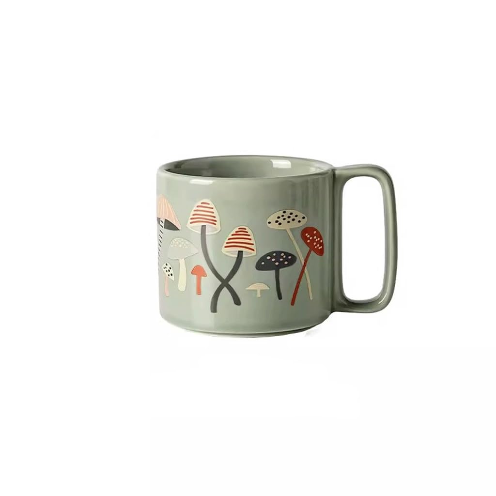 Tazza da tè, Tazza da caffè in Vetro, Tazza in Ceramica, Tazza da Colazione, Tazza da Ufficio, Tazza da casa per Ragazzi e Ragazze, Tazza da caffè (A)