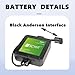 SSCYHT 24 Volt Lithium Battery 24V 10Ah 12Ah Electric Wheelchair Battery 24V Replacement Batteries with BMS for 50W - 288W Motor Kit,24v12ah Black Anderson