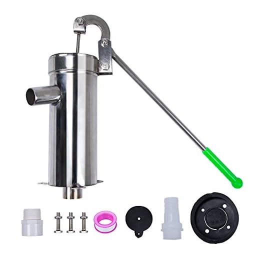 TBvechi Pompe d'aspiration manuelle en acier inoxydable pour puits ménagers