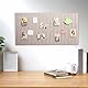 SGZIOO Filz Pinnwand Selbstklebend, 60 x 40cm Pinnwand Filz mit 100 Dreifarbige Reißzwecke, Dekorative pinnwand aus filz groß, Pinwand für Büro Zuhause Schule Wohnzimmer Küche Wanddeko