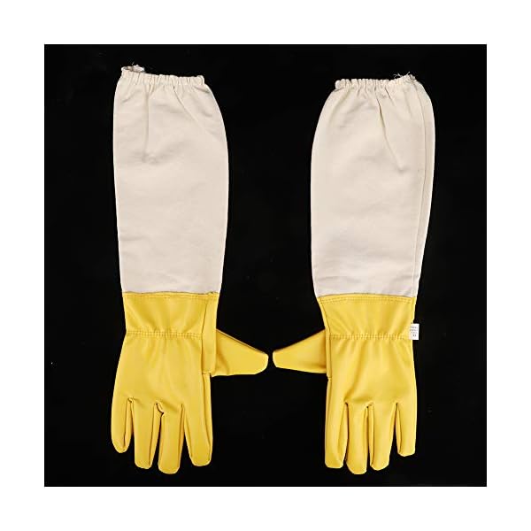 1 Paar Imkerhandschuhe Anti-Bienen-Anti-Sting-Bienenhandschuhe Elastische Stichschutzmanschetten Lange Extra Lange Ärmel… – Bild 6