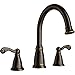 Moen T624BRB Traditional Mediterranean bronze two-handle roman tub faucet