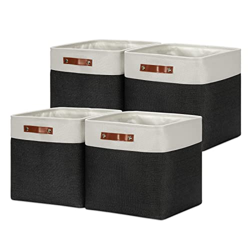 DULLEMELO Storage Baskets, 13 Inch Cube Storage Bins for Shelves