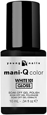 Young Nails Mani-Q Gel Polish, Color Gel Nail Polish For Natural Or Artificial Nails, Cure With LED Or UV Light, Soak Off Gel Polish 0.34 fl oz.
