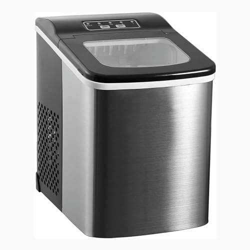 Fabricadora de hielo de encimera compacta 26 lbs diario miniatura 1
