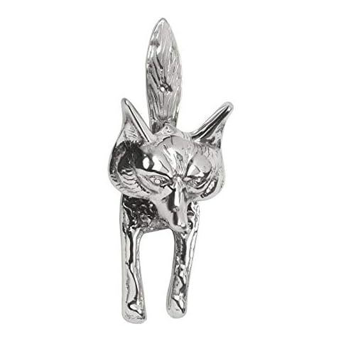 Polished Chrome Fox Head Door Knocker Cover