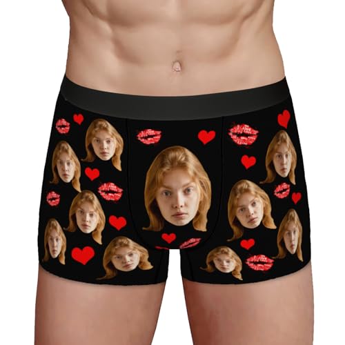 Custom Men Underwear with Face Personalized Boxer Briefs for Boyfriend Husband Funny Gifts Customized Pet Photo Face Boxers3