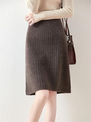 Office Lady Women's Wool Skirts Pleated Skirt Korean Style3